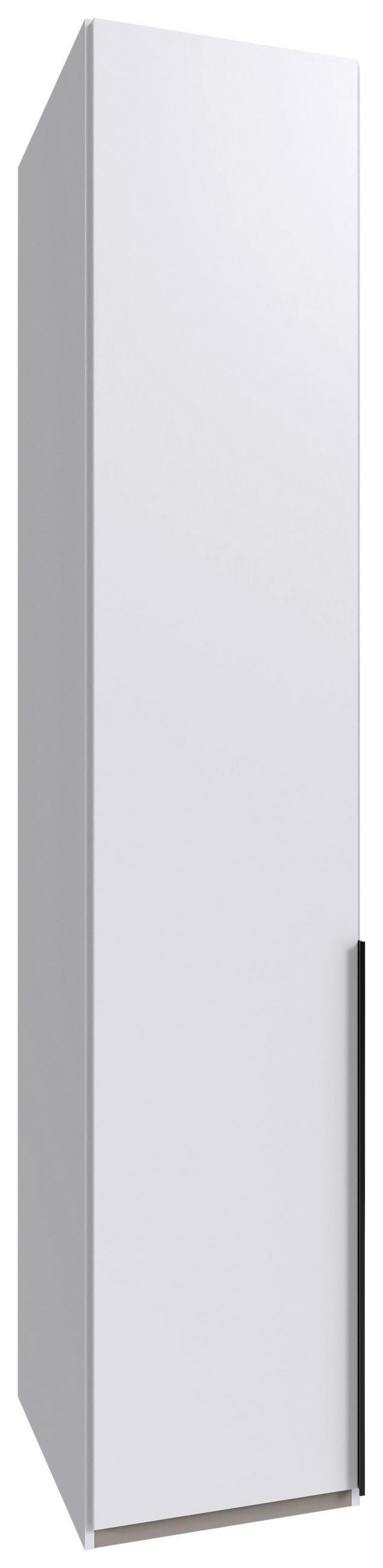 DREHTÜRENSCHRANK  in Weiß  - Schwarz/Weiß, MODERN, Holzwerkstoff/Metall (45/236/58cm) - MID.YOU