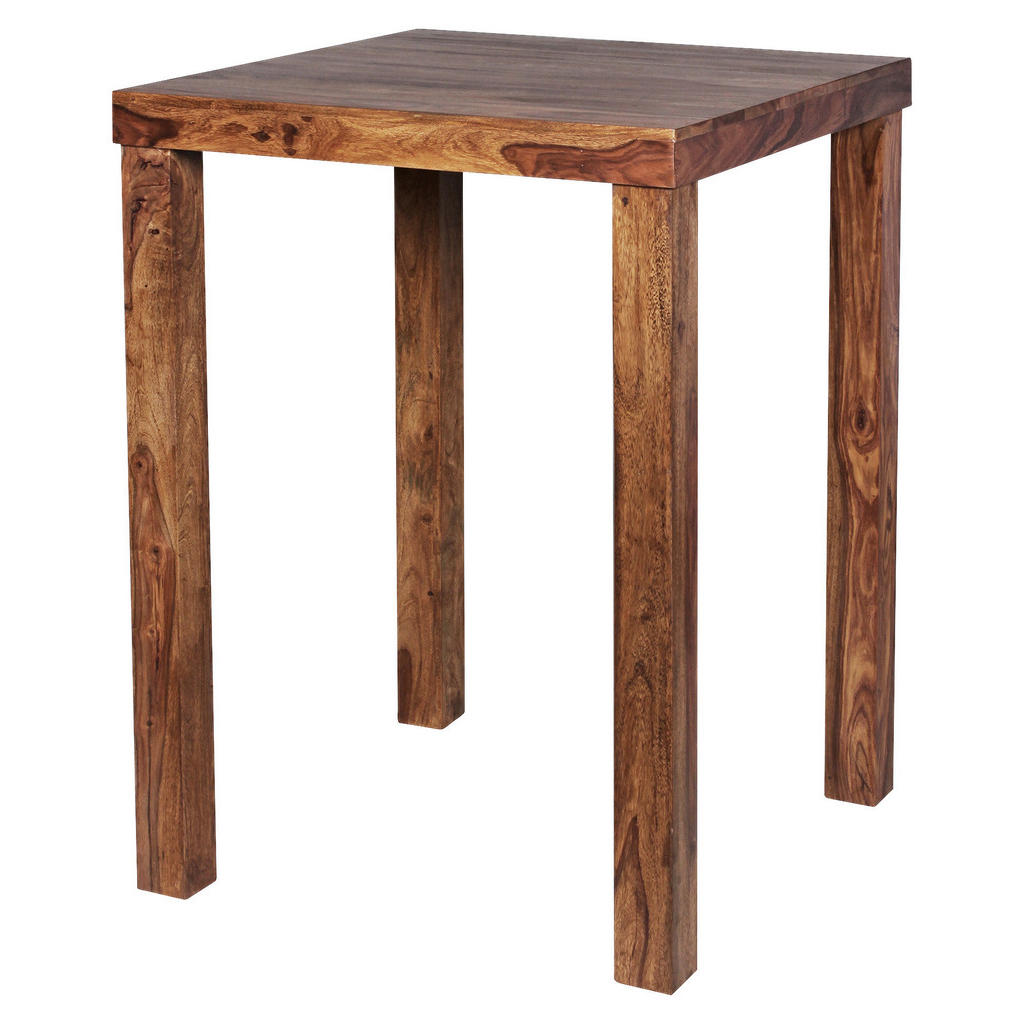P & B BAROVÝ STŮL, sheesham, barvy sheesham, 80/110/80 cm