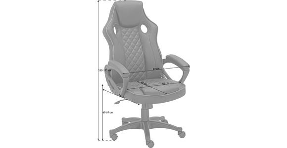 GAMINGSTUHL Rot, Schwarz Metall, Kunststoff, Textil   - Rot/Schwarz, Design, Kunststoff/Textil (67/113-123/71cm) - Xora