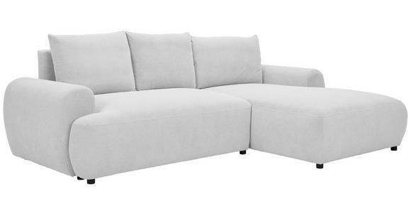 ECKSOFA Creme Webstoff  - Creme/Schwarz, MODERN, Kunststoff/Textil (265/175cm) - Carryhome