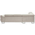 ECKSOFA in Webstoff Taupe  - Taupe/Schwarz, Design, Textil/Metall (235/280cm) - Hom`in