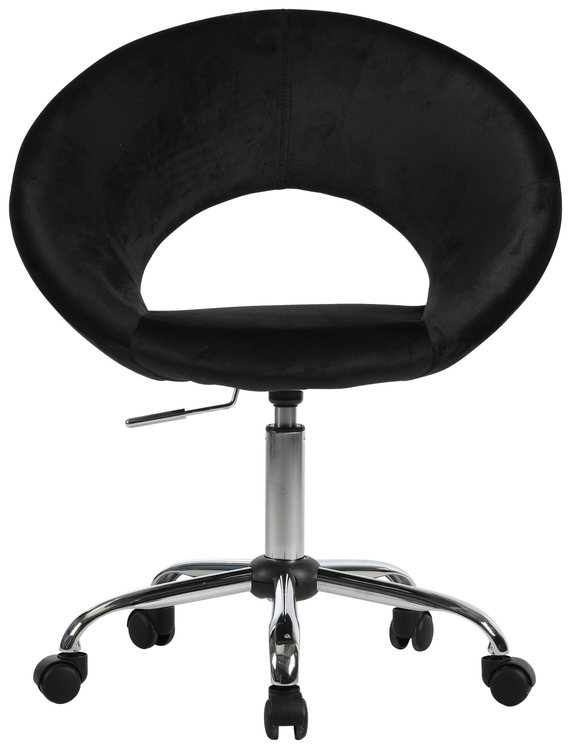 KANCELARIJSKA STOLICA  crna, boja hroma   - boja hroma/crna, Konvencionalno, metal/tekstil (66/82/94/54cm) - Carryhome