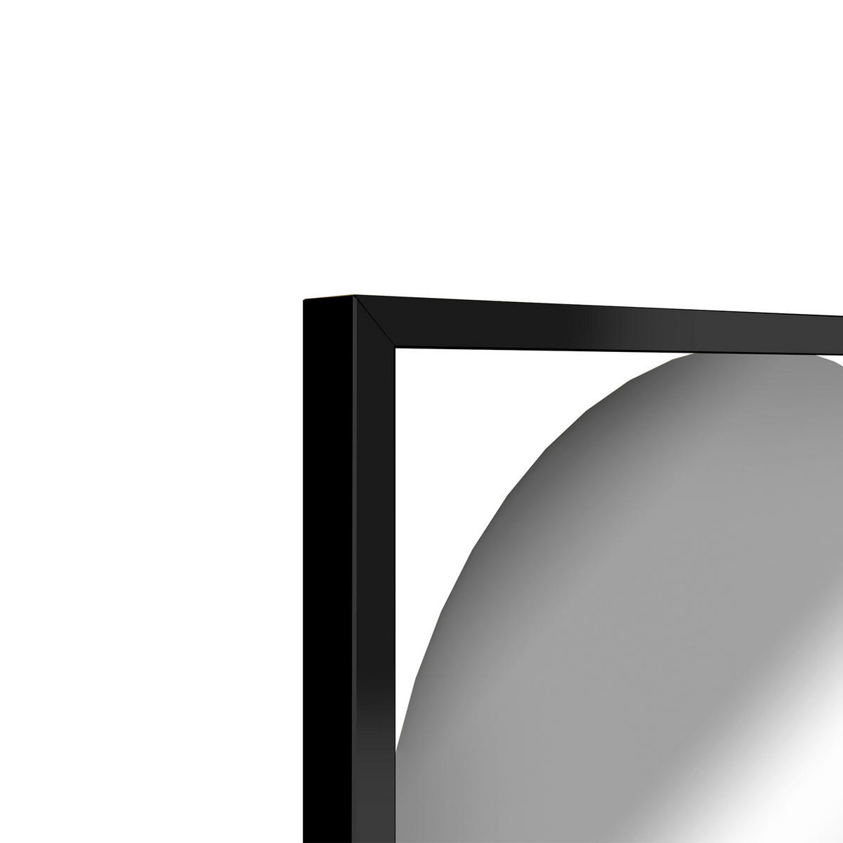 DEKOSPIEGEL  37/132 cm   in rechteckig  - Schwarz, Basics, Glas/Holz (37/132cm)