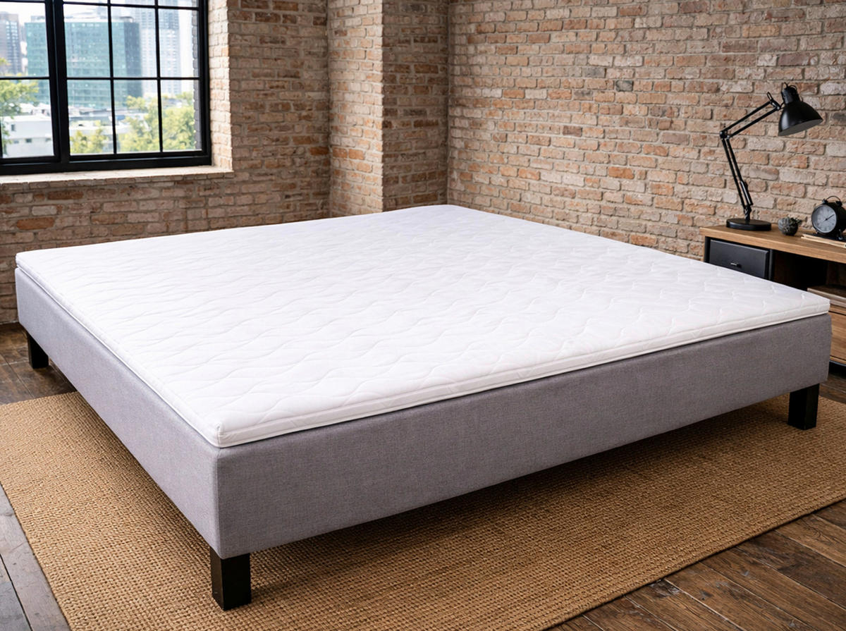 TOPPER 180/200 cm Höhe ca. 6 cm  - Weiß, MODERN, Textil (180/200cm) - Livetastic