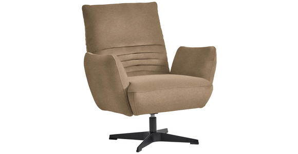 SESSEL in Teddystoff Braun  - Schwarz/Braun, Design, Textil/Metall (60/94/86cm) - Dieter Knoll