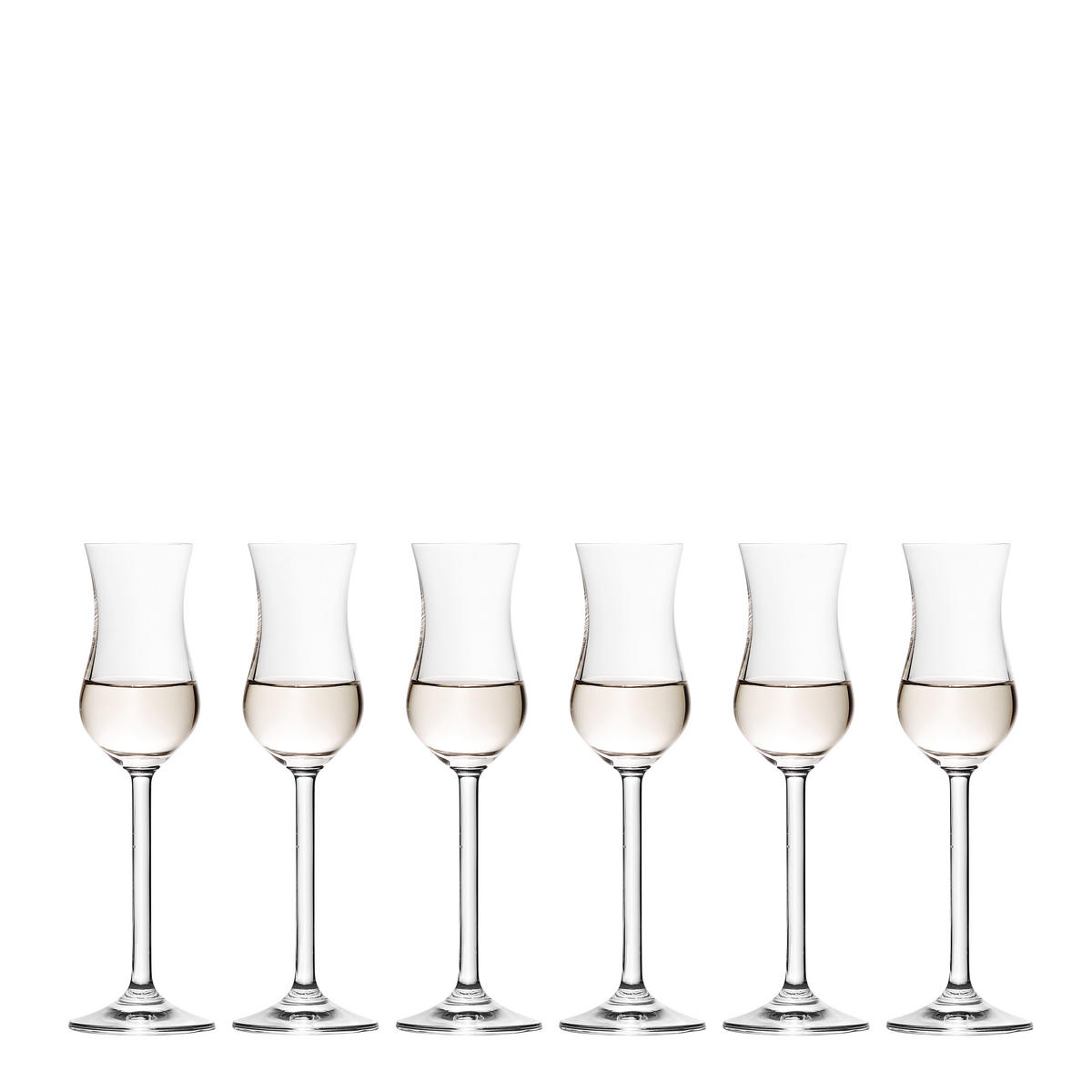 Grappaglas-Set Daily  6-teilig  - Klar, Basics, Glas (20/6cm) - Leonardo