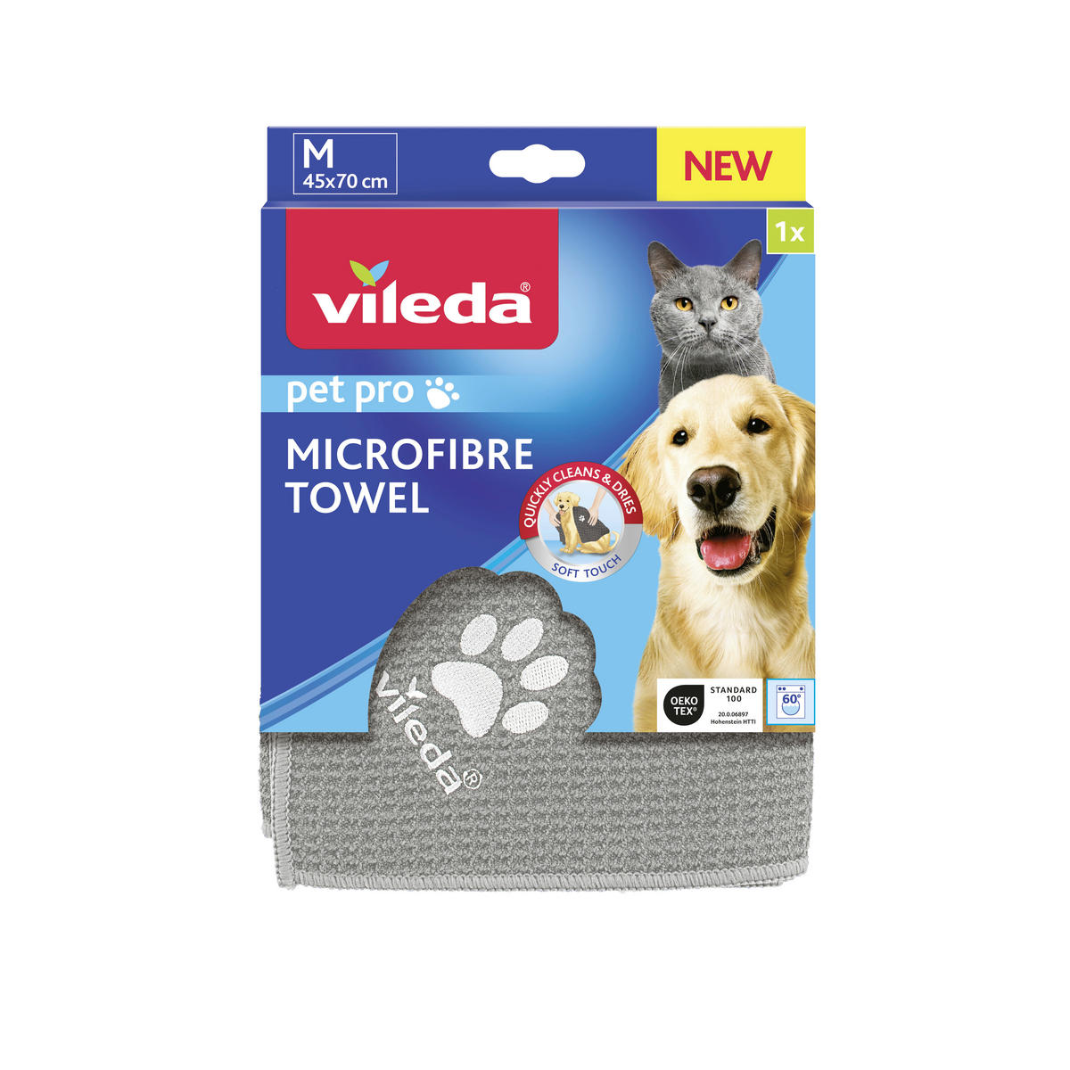 UTERÁK PRE DOMÁCE ZVIERATÁ, 45/70 cm,  - Basics, textil (45/70cm) - Vileda