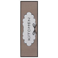 Sehenswert: Küchenläufer (rech 50/150 cm Cook & Clean Weiß, Schwarz, Braun  - Schwarz/Weiß, Design, Kunststoff (50/150cm) - Hanse Home