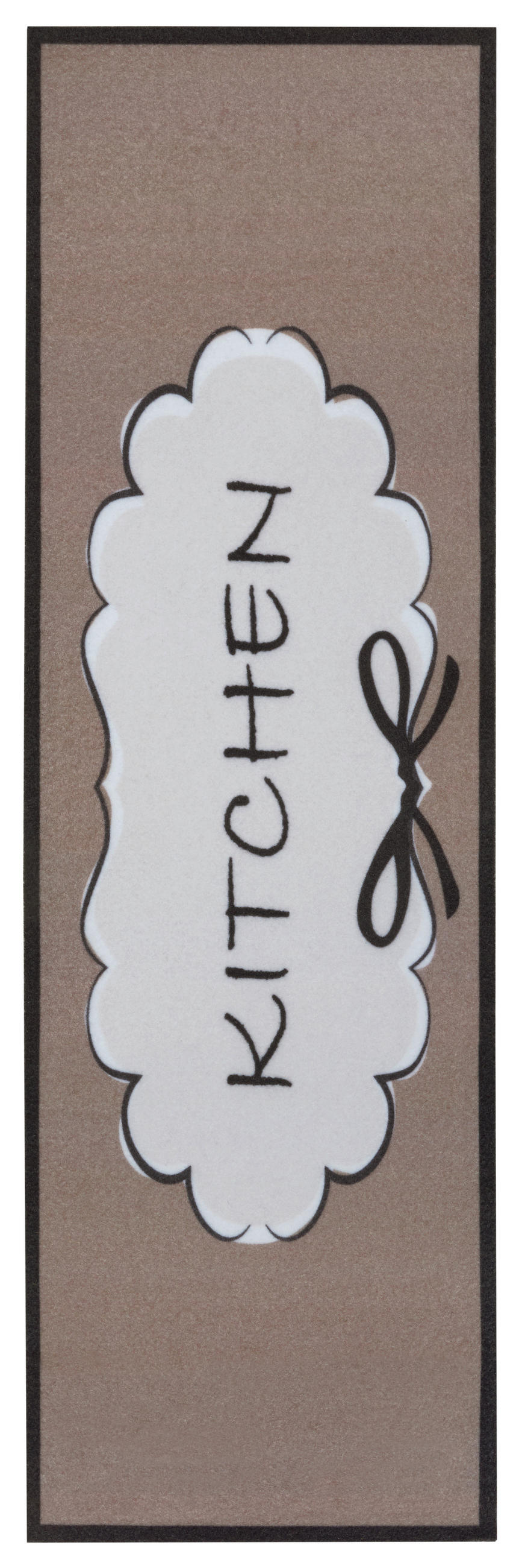 Sehenswert: Küchenläufer (rech 50/150 cm Cook & Clean Weiß, Schwarz, Braun  - Schwarz/Weiß, Design, Kunststoff (50/150cm) - Hanse Home