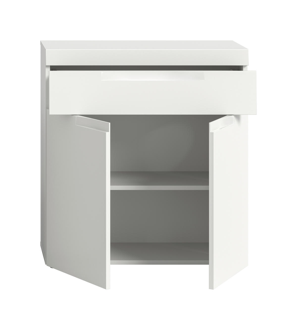 UNTERSCHRANK 75/82/31 cm   - Schwarz/Weiß, Trend, Holzwerkstoff/Kunststoff (75/82/31cm) - MID.YOU