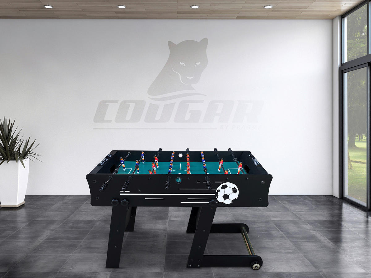 SCORPION KICK TS FUßBALLTISCH - Schwarz, KONVENTIONELL, Holz (61/81/122cm) - Ambia Garden
