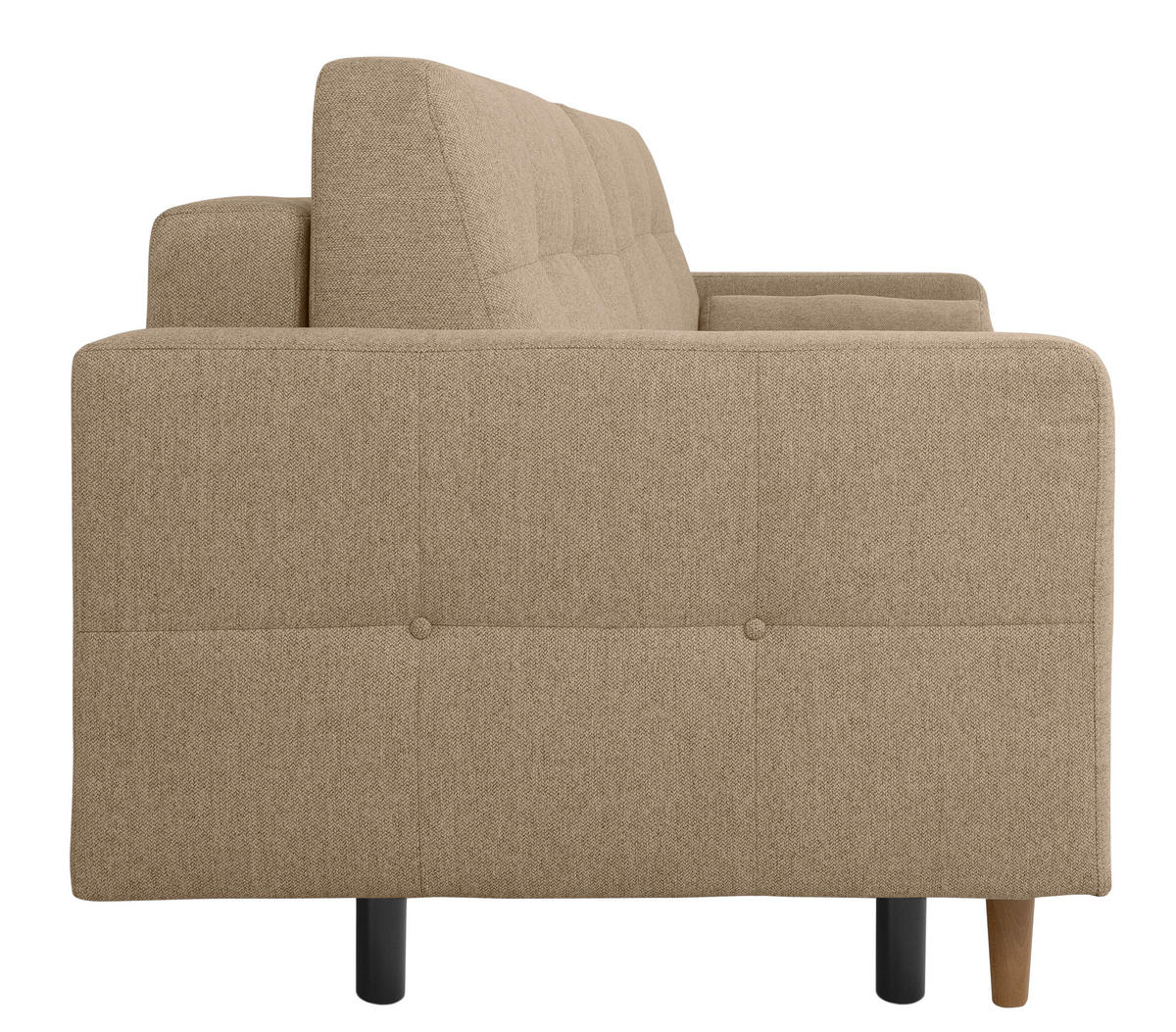 SCHLAFSOFA in Hellbraun  - Hellbraun/Buchefarben, Design, Holz/Textil (222/93/99cm) - MID.YOU