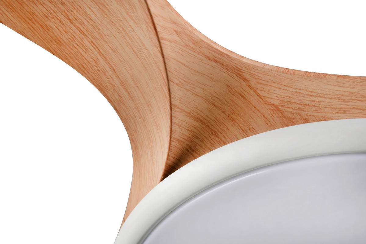 DECKENVENTILATOR - Braun/Weiß, Design, Kunststoff (108/43cm)