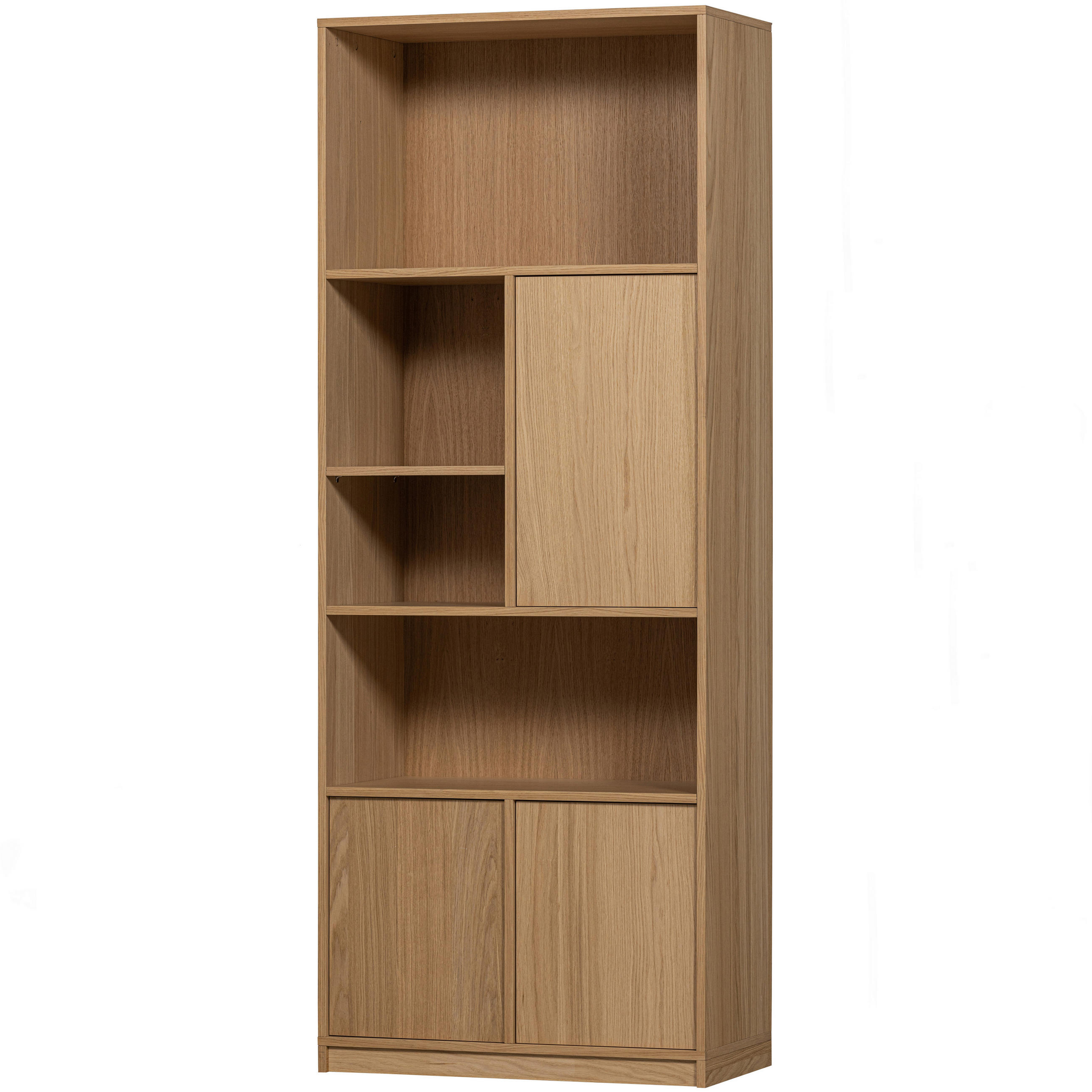 REGAL Eiche furniert Naturfarben  - Naturfarben, Design, Holz (77/199/40cm) - Livetastic
