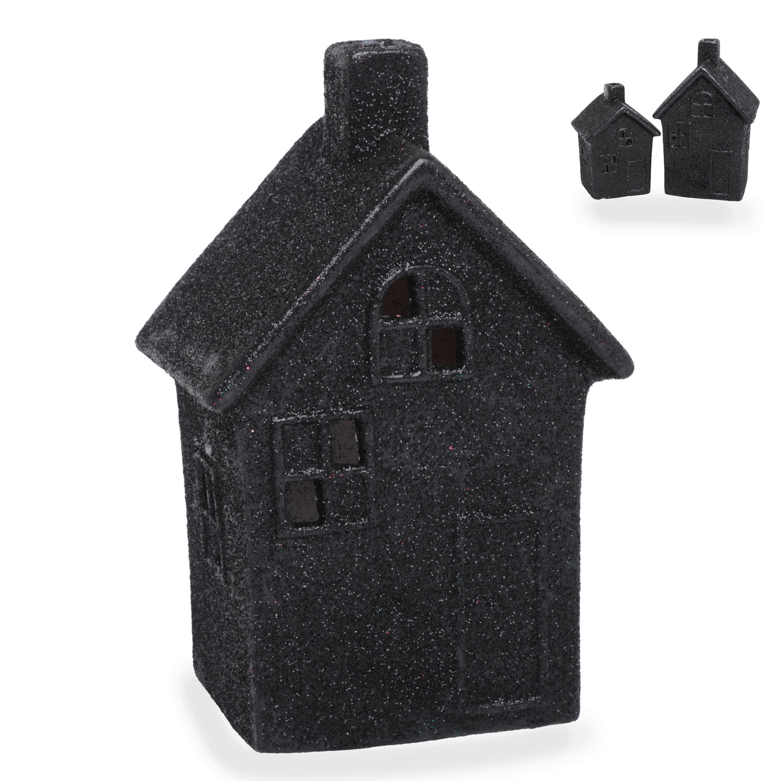 DEKOHAUS - Schwarz, Basics, Keramik (11,5/9/18cm)