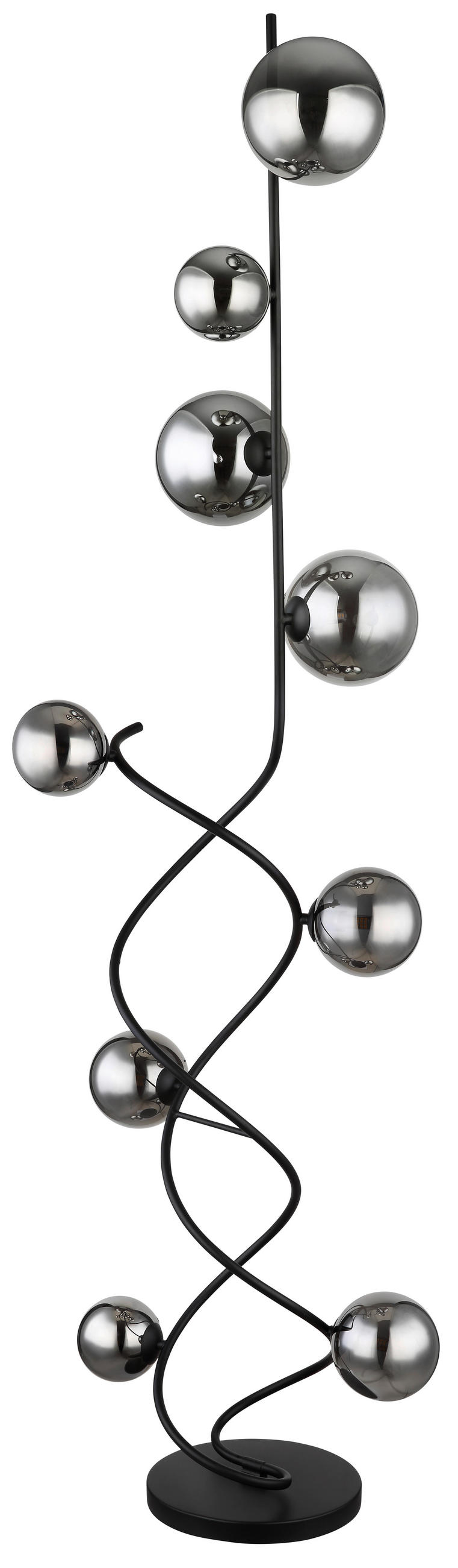 LED SVJETILJKA PODNA  - crna, Design, staklo/metal (42,5/40/162cm) - Globo