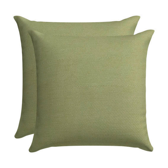 ZIERKISSENSET in Grün Uni 48/48 cm  - Grün, Basics, Textil (48/48cm)