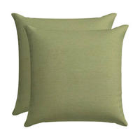 ZIERKISSENSET in Grün Uni 48/48 cm  - Grün, Basics, Textil (48/48cm)