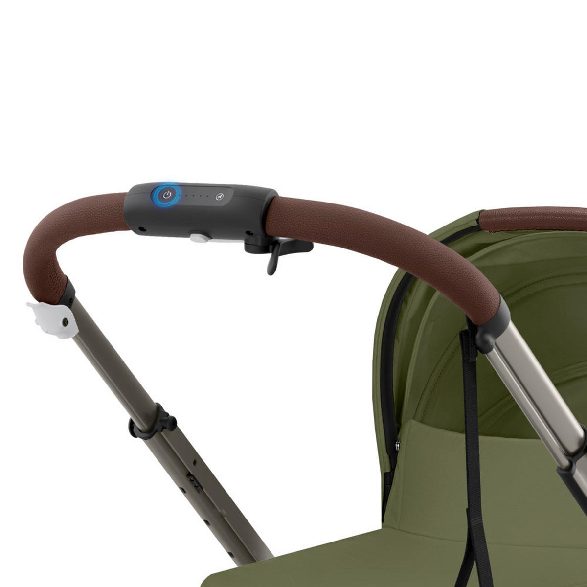 KINDERWAGEN e-Gazelle S  - Taupe/Waldgrün, Basics (107,5/66/110cm) - cybex GOLD