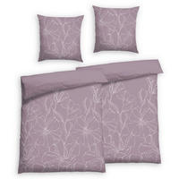 Bettwäsche 2er Set 4-teilig Satin 135/200 cm  - Lila, Basics, Textil (135/200cm) - Florella