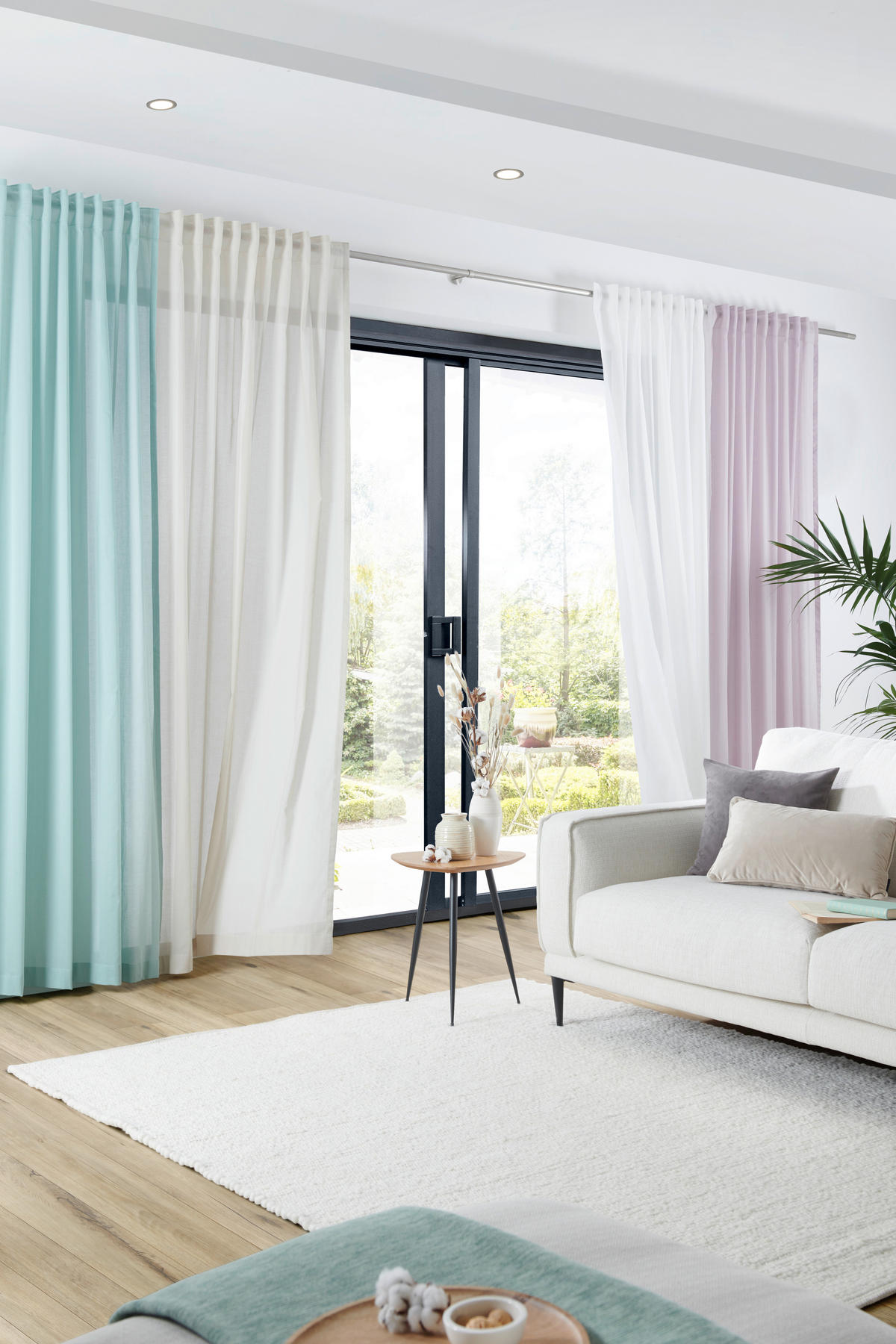 FERTIGVORHANG  transparent  140/255 cm   - Taupe, Basics, Textil (140/255cm) - Bio:Vio