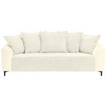 3-SITZER-SOFA  in Cord, Velours Creme  - Creme/Schwarz, KONVENTIONELL, Textil/Metall (228/84/99cm) - Carryhome