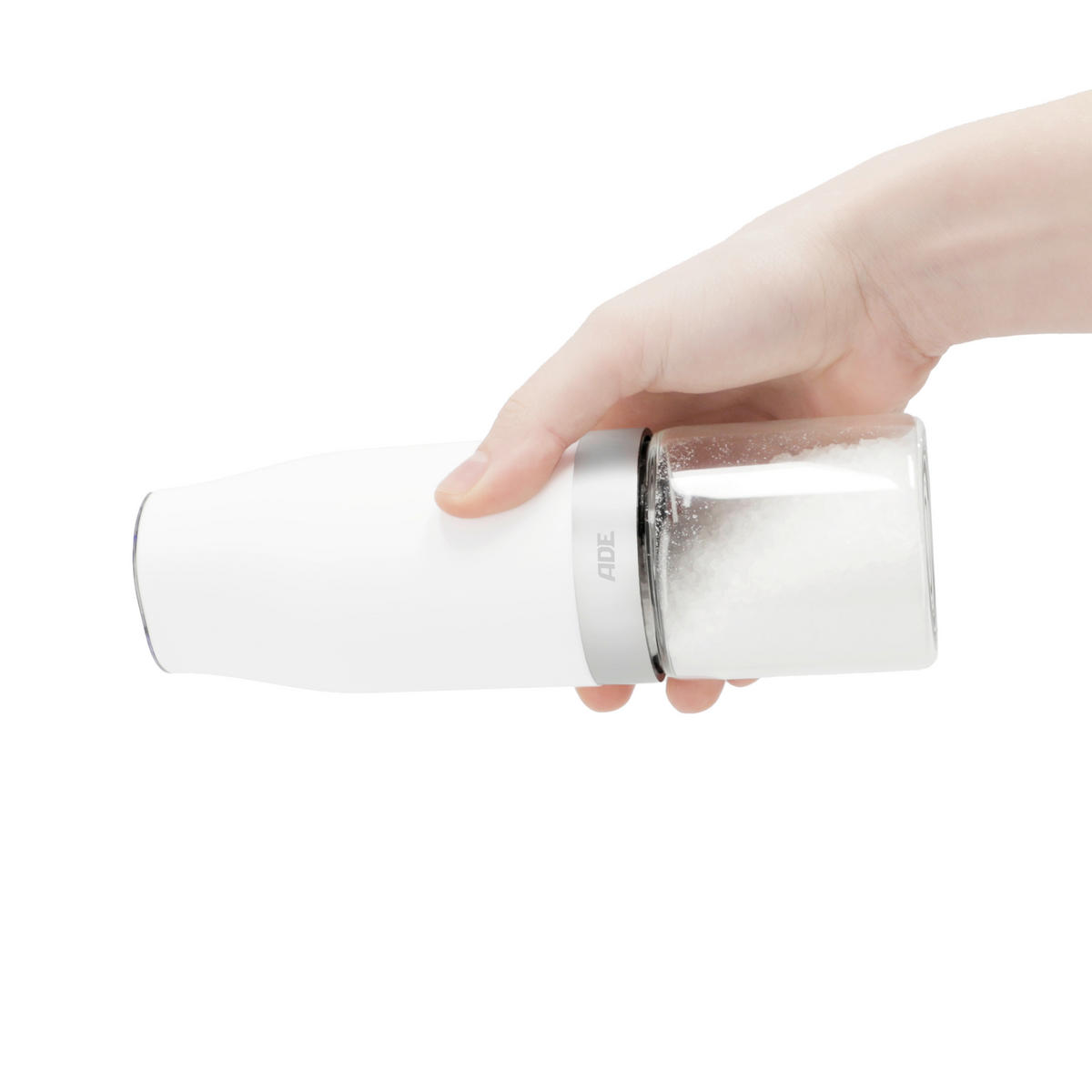 ELEKTR. SALZ-/PFEFFERMÜHLE  - Weiß, Basics, Glas/Keramik (6/6/18,3cm) - ADE