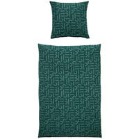 WENDEBETTWÄSCHE E-Scatter Big Flanell 135/200 cm  - Dunkelgrün/Grün, Basics, Textil (135/200cm) - Esprit