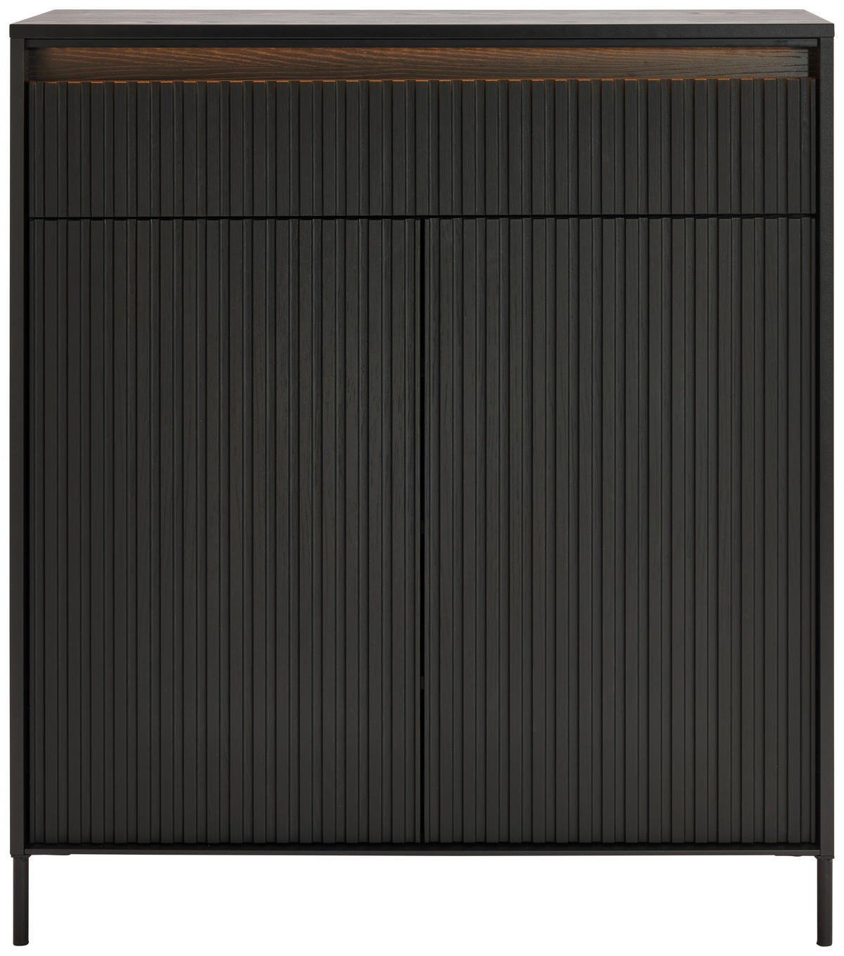 BOTNÍK, černá, 92/104/40 cm - černá, Design, kompozitní dřevo (92/104/40cm) - Hom`in