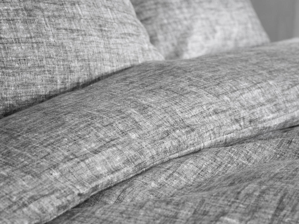 BETTWÄSCHE Flanella-di-Lino Flanell 155/220 cm  - Dunkelgrau, Basics, Textil (155/220cm)