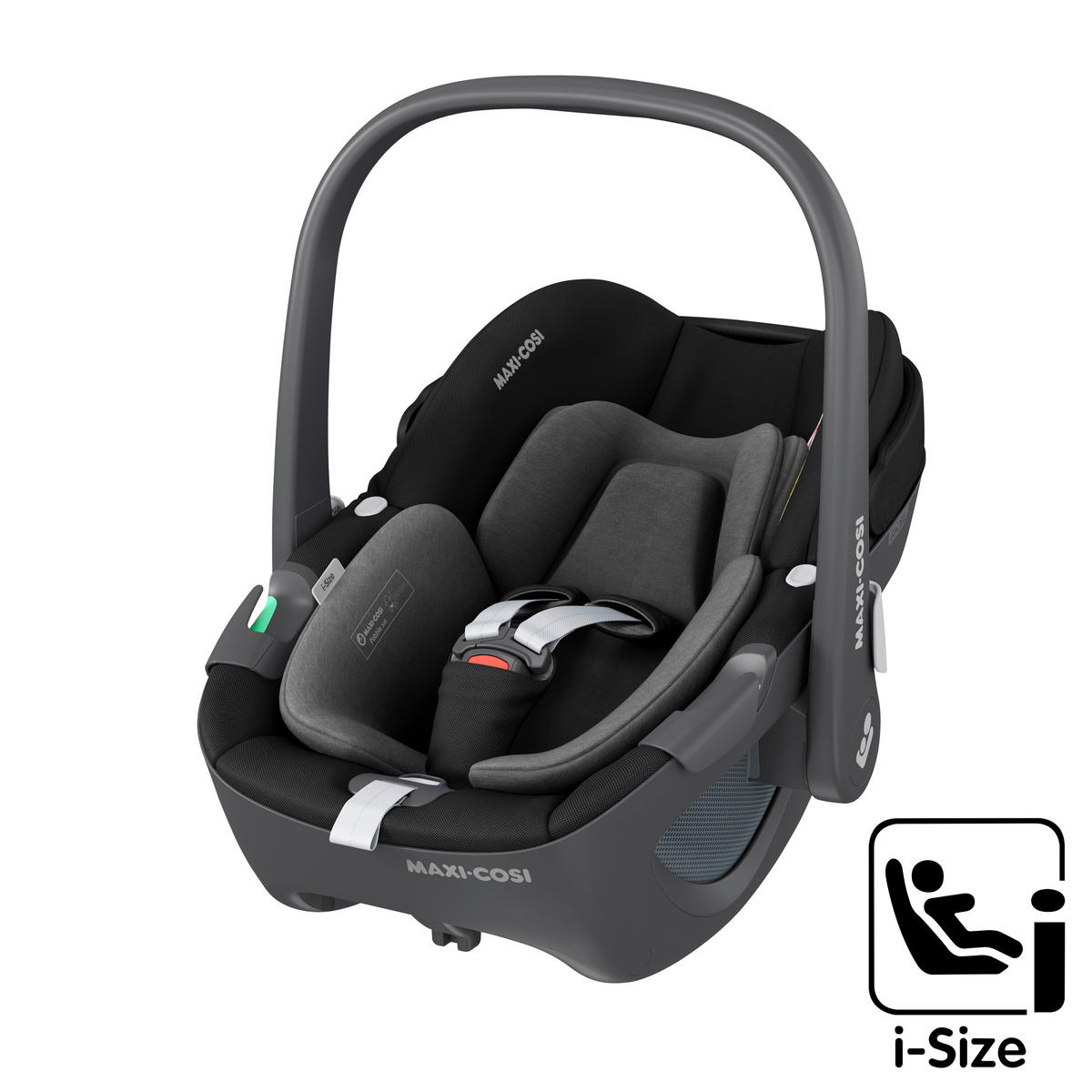 BABYSCHALE Pebble 360 Essential Black   - Schwarz, Basics, Kunststoff/Textil (44/56/67cm) - Maxi-Cosi