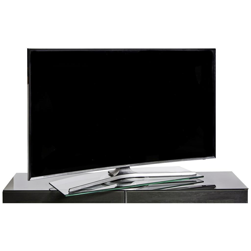 Thumbnail - Xxxl Tv-Drehplatte, Klar, Alu, Metall, Glas, 90x2.5x38 cm, Drehkranz kugelgelagert, Wohnzimmer, TV Möbel, TV-Aufsätze