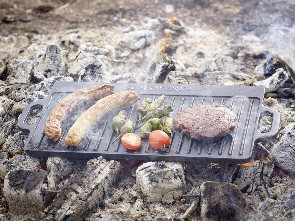GRILLZUBEHÖR - Schwarz, Trend, Metall (50,5 /23/1,5cm) - Echtwerk
