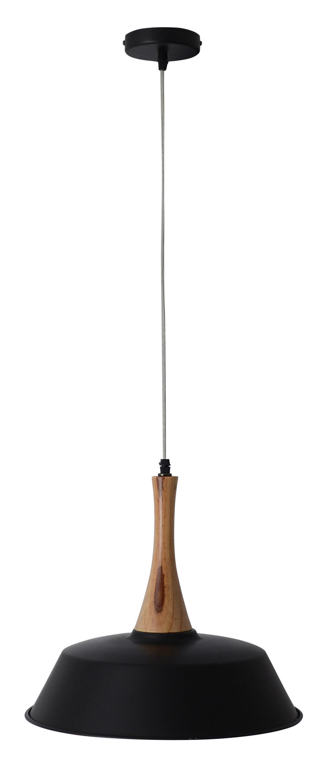 HÄNGELEUCHTE Culum 36/120 cm   - Schwarz/Kupferfarben, KONVENTIONELL, Holz/Metall (36/120cm) - Näve