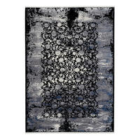 WEBTEPPICH 80/150 cm Colorado Flower Grau, Schwarz, Hellgrau, Dunkelgrau  - Dunkelgrau/Hellgrau, Design, Textil (80/150cm) - Musterring