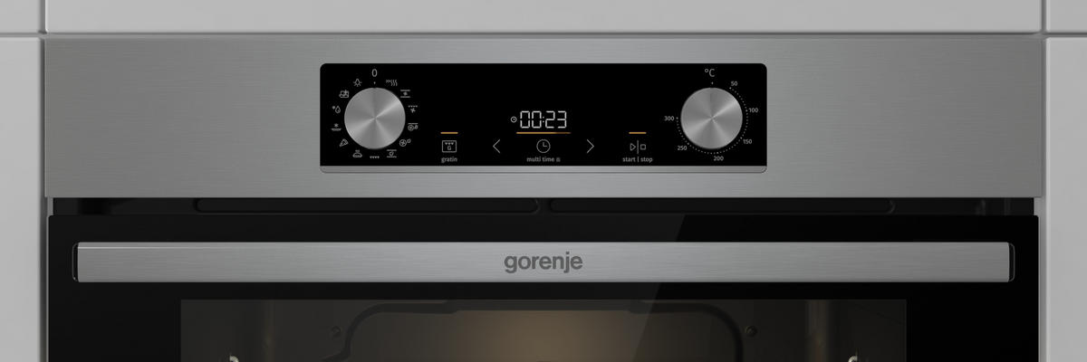 EINBAUBACKOFEN BOS 6737 E13X  - Edelstahlfarben, Basics, Glas/Metall (59,5/59,5/56,4cm) - Gorenje