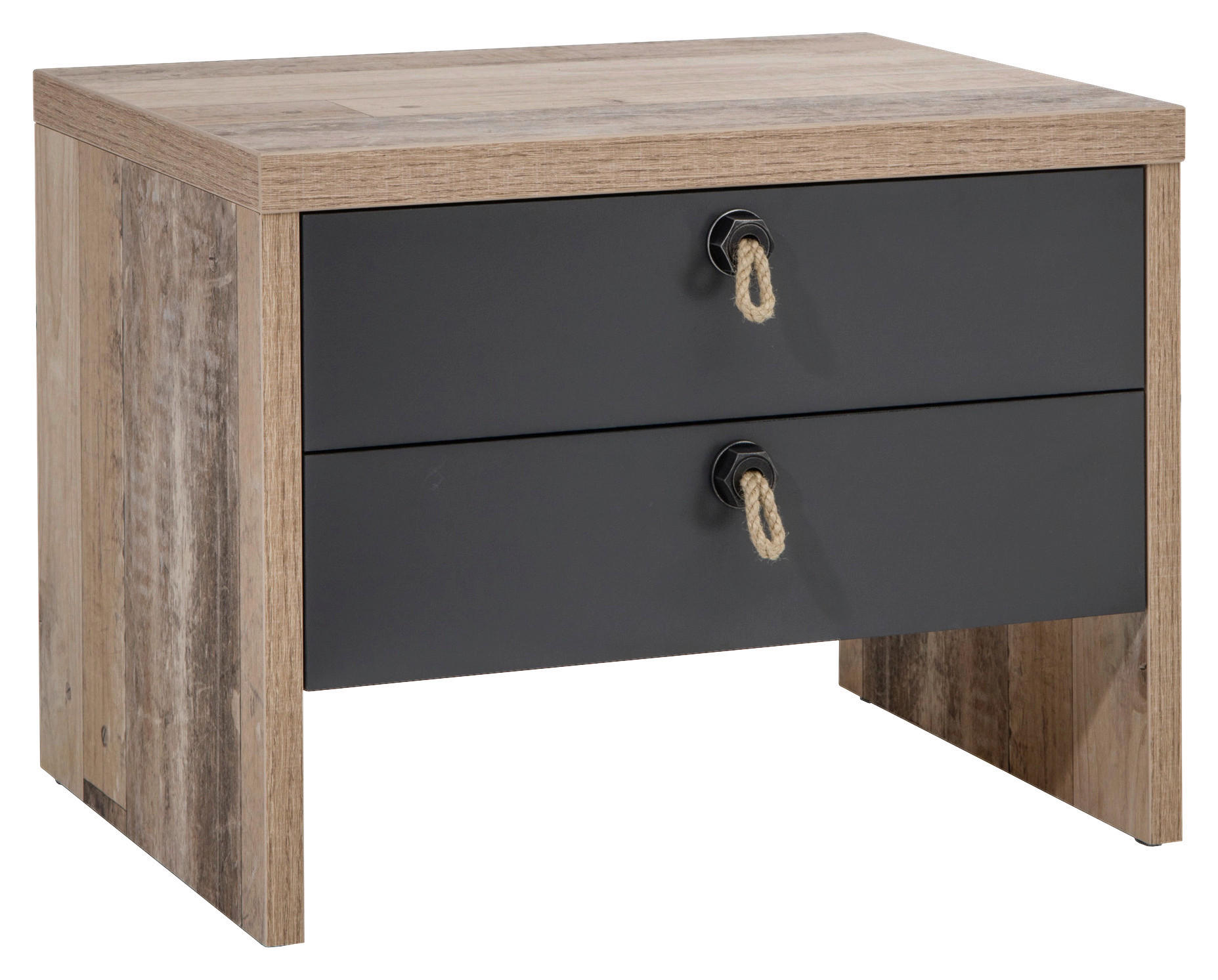 MID.YOU NOČNÝ STOLÍK antracitová, farba smreka.