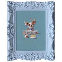 KUNSTDRUCK 44/54 cm  - Blau/Beige, Trend, Papier/Kunststoff (44/54cm) - Monee
