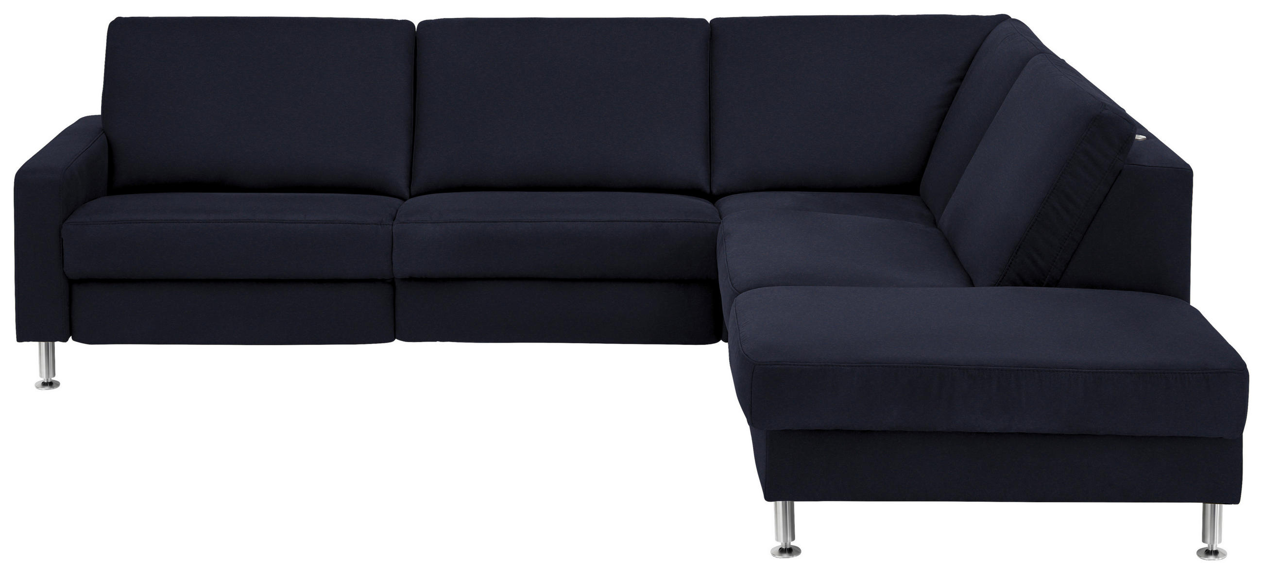 HÖRNSOFFA i flatväv blå  - aluminiumfärg/blå, Design, metall/textil (275/242cm) - Dieter Knoll