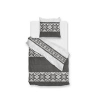 BETTWÄSCHE 2-teilig Anika Flanell 135/200 cm  - Grau, Basics, Textil (135/200cm)