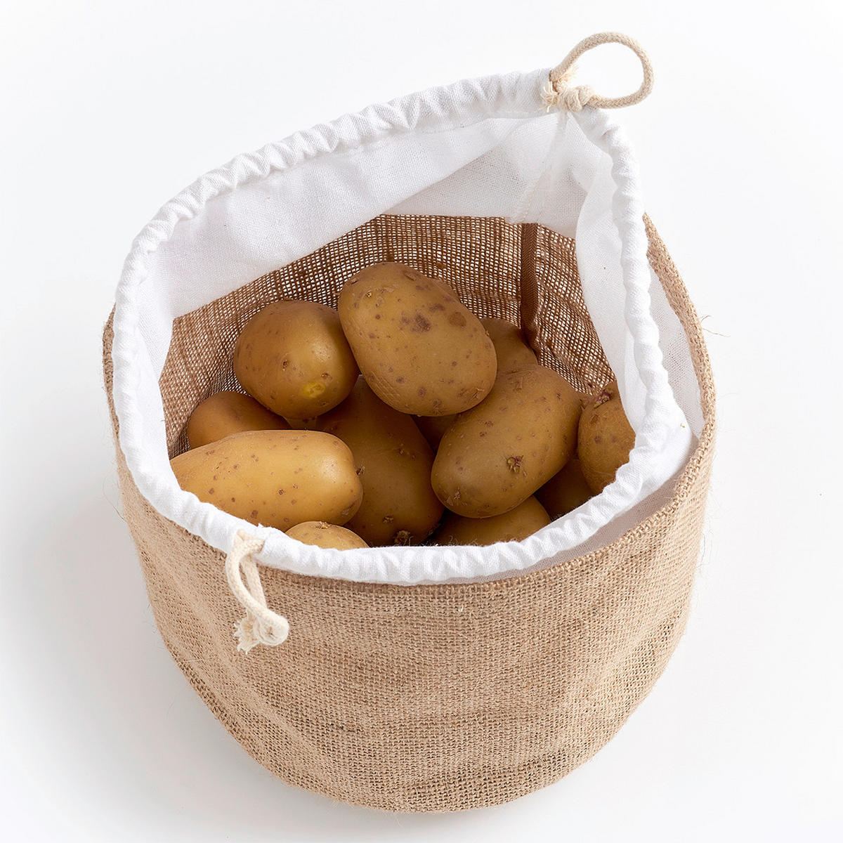 KORBSET 3-teilig  - Naturfarben, Basics, Textil (36/28/4cm) - Zeller Present