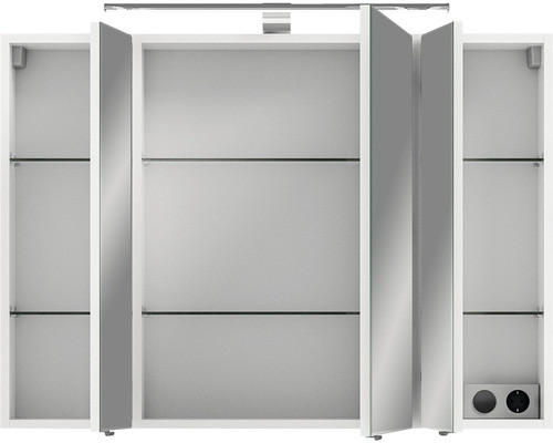 Thumbnail - Pelipal Spiegelschrank 6005, Weiß, Metall, 6 Fächer, 98x70.3x17 cm, Made in Germany, erweiterbar, Typenauswahl, umfangre...