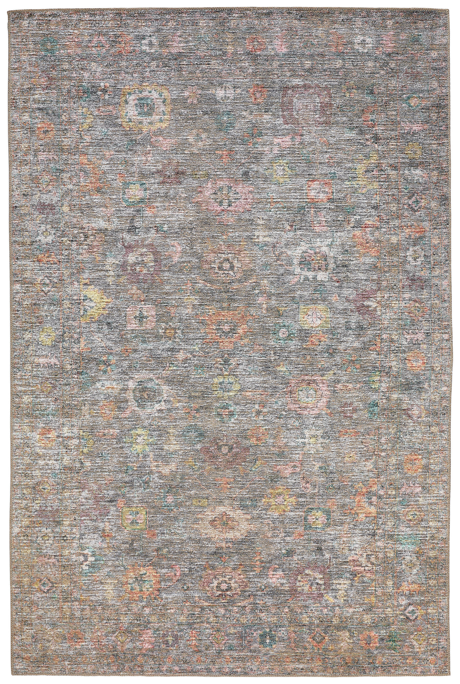 VINTAGE-TEPPICH 130/190 cm Grau  - Grau, LIFESTYLE, Textil (130/190cm) - Novel