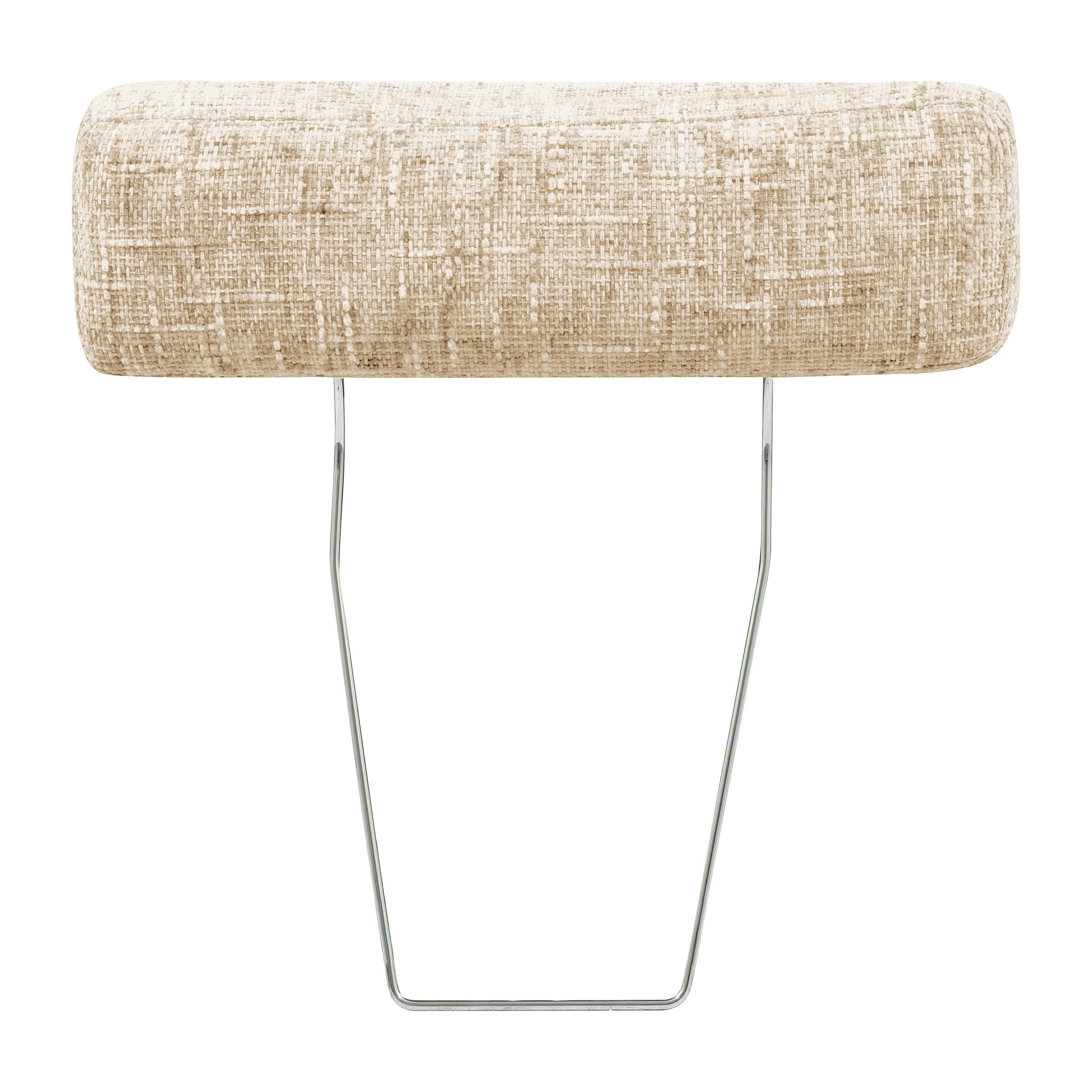 KOPFSTÜTZE 52/17/14 cm  Webstoff  - Beige/Silberfarben, Design, Textil (52/17/14cm) - Livetastic