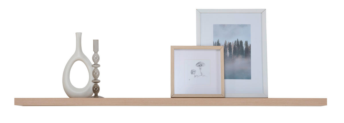 WANDBOARD  140/3,2/26 cm  - Eichefarben, Design, Holzwerkstoff (140/3,2/26cm) - home24