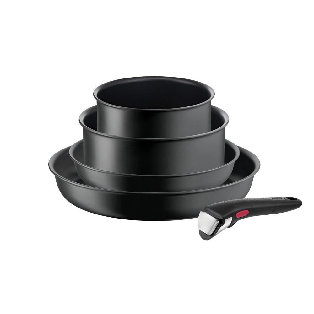 PFANNENSET 5-teilig  - Dunkelgrau, Basics, Metall - Tefal