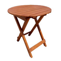 GARTENTISCH 45/45/50 cm Holz rund  - Braun, Basics, Holz (45/45/50cm) - Gardenson