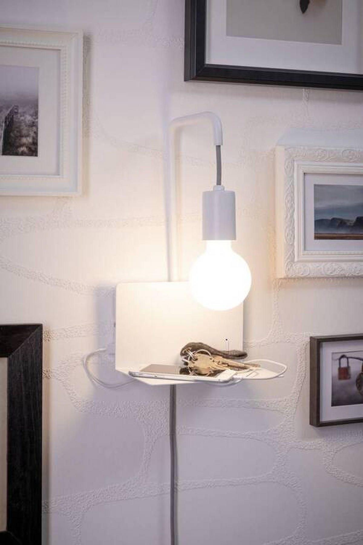 LED-WANDLEUCHTE 20/35 cm   - Weiß, Basics, Metall (20/35cm) - Paulmann