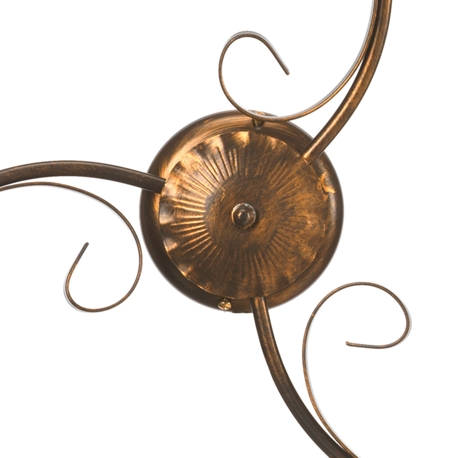 DECKENLEUCHTE 4623 ODINO 60/15 cm   - Bronzefarben, KONVENTIONELL, Glas/Metall (60/15cm)