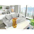 BIGSOFA Flachgewebe Beige  - Beige/Schwarz, KONVENTIONELL, Kunststoff/Textil (276/95/130cm) - Carryhome